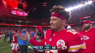 Matthew Wright Doinks A Game Winning Field Goal off goal post For Chiefs vs Chargers Week 14 [upl. by Eadrahc]