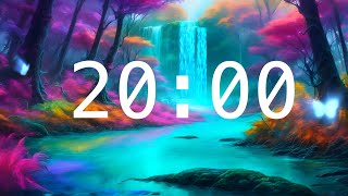 20 Minute Countdown Timer with Alarm  Fantasy World Calming Music  Classroom Timers [upl. by Len]