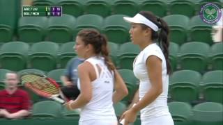 2016 Day 13 Highlights Usue Arconada and Claire Liu vs Mariam Bolkvadze and Caty McNally [upl. by Hayyifas]