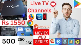 New MXQ Pro 4K 5G 4GB 32GB Android 111 TV Box with Live TV Channels Movies Web Series Lifetime Free [upl. by Huxley]