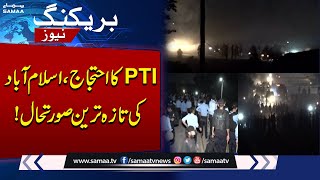 Breaking News PTI Protest  Latest Situation in Islamabad  SAMAA TV [upl. by Ettenrahc146]