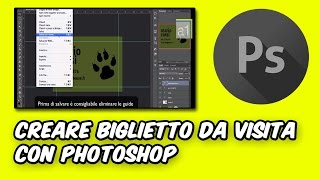 Creare biglietto da visita con photoshop [upl. by Issie]