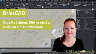 BricsCAD 6 Arten um Objekte an Linien zu schneiden trimmen stutzen kappen etc [upl. by Refennej]