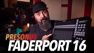 PRESONUS FADERPORT 16 DAW CONTROLLER REVIEW [upl. by Powe]