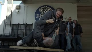 Sons of Anarchy Jax Beats up Clay [upl. by Yenruoj233]