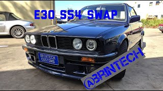 BMW E30 S54 Engine Swap  Brintech Customs [upl. by Silra]