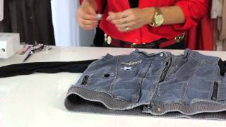 How to Embellish a Jean Jacket  Style Savvy [upl. by Gredel942]