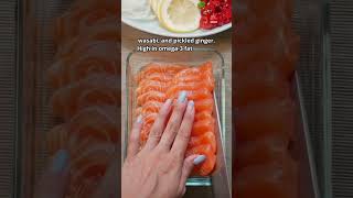 Salmon Sashimi japan dish asiandish shorts [upl. by Auhsuj]