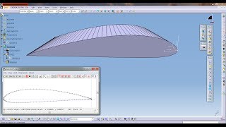 Catia Aerospace NACA Airfoil or Aircraft Wing Create Tutorial [upl. by Dyanna894]