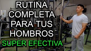 RUTINA COMPLETA PARA TUS HOMBROS [upl. by Anitra410]