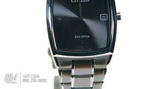 Citizen EcoDrive Black Dial Bracelet Mens Watch AU107058E  Overview [upl. by Quenby]