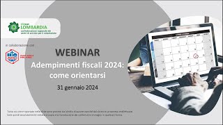 Novità fiscali scadenze fiscali 2024 [upl. by Airtemak]