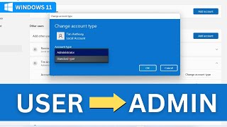 How to Change the Administrator on Windows 11  Windows User to Administrator [upl. by Binny829]