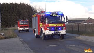 Alle Fahrzeuge mit Horn Alarmfahrt des Wassertransportzuges der Feuerwehren Landkreis Harburg [upl. by Oidacra674]