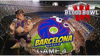 Halflings Vs Halflings again  Blood Bowl 3  Barcelona Bagels Game 4 [upl. by Ateiram]