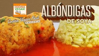 Albóndigas de soya  Cocina Vegan Fácil Reeditado [upl. by Gradeigh]