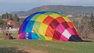 langsame Landung eines Heißluftballons  Ballon  Viajes Experiencias  Trip [upl. by Trevlac]