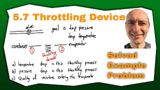 Thermo 57  Throttling Devices  Solved Example Problem [upl. by Atinomar939]