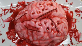 Gelatina Cerebro para Halloween👻🎃😱 Brain Jello [upl. by Enitsrik71]