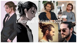 Die besten Frisuren bei langen Haaren für Jungs 2021  Langhaarfrisuren für Männer 2021  Joel Ksn [upl. by Gaskill]