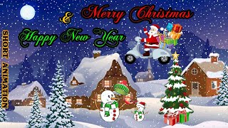 Merry Christmas amp Happy new Year  Short animation🎄🎅 [upl. by Tshombe]