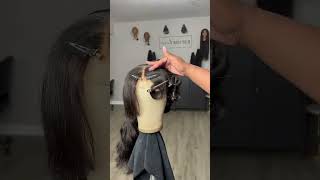 How to make the perfect fringe bangsamp layersamp barrel curls🥰 ashimaryhair wigs hairtutorial [upl. by Metcalf]