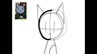 Drawing a cat called looshkin from a comic [upl. by Eelsel]