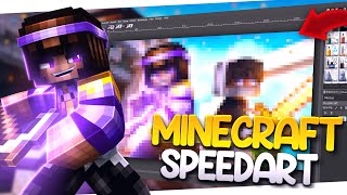 Creating a Minecraft Thumbnail with Blender  Speedart 37 [upl. by Lacy]