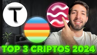 TOP 3 CRIPTOMONEDAS 2024 Futuros Millonarios [upl. by Ydarg526]