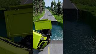 Water ramp Vs transport trucks beamngdrive bngcrashes automobile bmng beamng bmgcrashes [upl. by Furgeson]