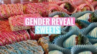 MAKING SWEETS FOR OUR GENDER REVEAL [upl. by Nednerb]