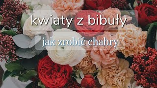 Jak zrobić  chabry z bibuły  zrób to sam [upl. by Iren980]