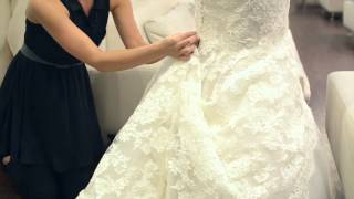 Adding Bustles to a Wedding Dress  Wedding Dresses amp Bridal Fashion [upl. by Farley]