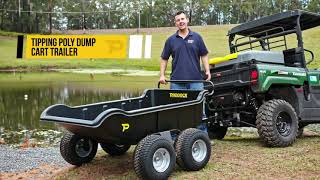 Paddock Heavy Duty Poly Dump Cart Trailer [upl. by Cesaro]