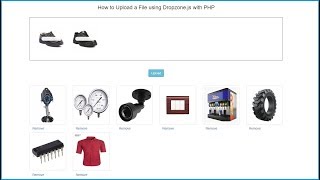 File Upload using Dropzonejs with PHP [upl. by Edya]