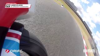 Onboard action Tommy Bridewells race two crash [upl. by Toma]