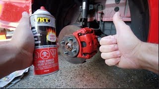 How To Paint Brake Callipers THE EASY WAY [upl. by Yenaj]