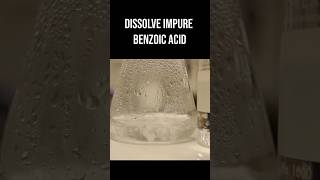 The Recrystallization of Benzoic Acid in 60 Seconds [upl. by Zoellick842]