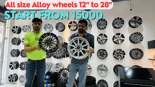 Alloy wheels 🛞 12 inch to 28 inch all size available Alloy wheel with price 💴 [upl. by Niessuh866]