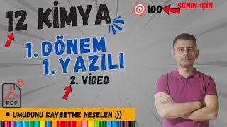 1Dönem 1Yazılıya Hazırlık  Elektrokimya  20242025  Ücretsiz PDF [upl. by Burgwell877]