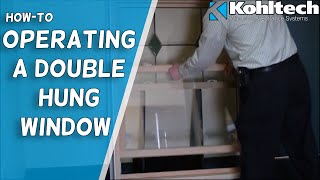 Operating a Double Hung Window [upl. by Akeirahs]