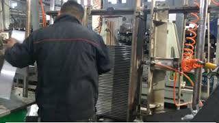 plate amp fin heat exchange core assembling machine [upl. by Fernas885]