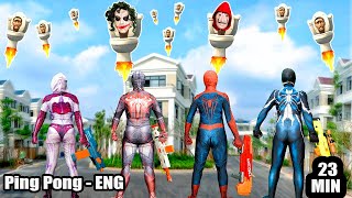 3 Spiderman Team Up With Venom Kill Skibidi Toilet amp JOKER  Action Real Life [upl. by Crandell]