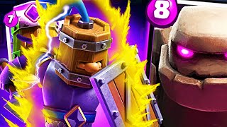 ¡RECLUTAS REALES EVOLUCIONADOS MODO DIABLO Con Golem Clash Royale [upl. by Ys]