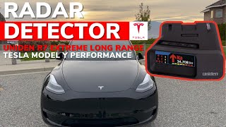 Radar Detector  Tesla Model Y Performance Uniden R7 Overview 4K [upl. by Dnalyram661]