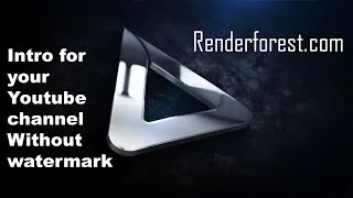 How to make renderforest intro without watermark [upl. by Bloch547]