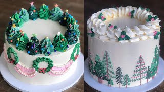 Amazing Cake Decorating Ideas for CHRISTMAS  Christmas Cake Decorating Compilation [upl. by Erdne]