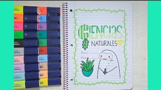 PORTADA DE CIENCIAS NATURALES🪴  MAURICIO DIBUJOS🤩 [upl. by Naujled]