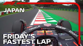 Fridays Fastest Lap With Max Verstappen  2023 Japanese Grand Prix [upl. by Nelsen]