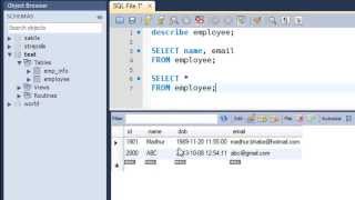 SQL Tutorial  14 The SELECT Query [upl. by Peony]